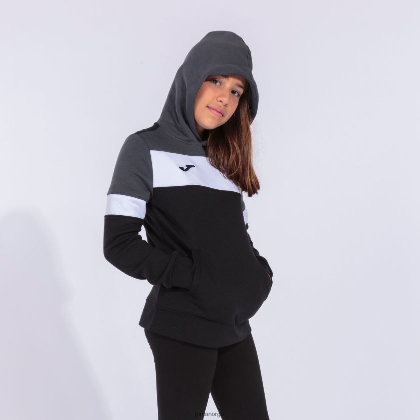 nei Joma hettegenser crew iv svart mørk grå hvit FBD0T01621 kvinner