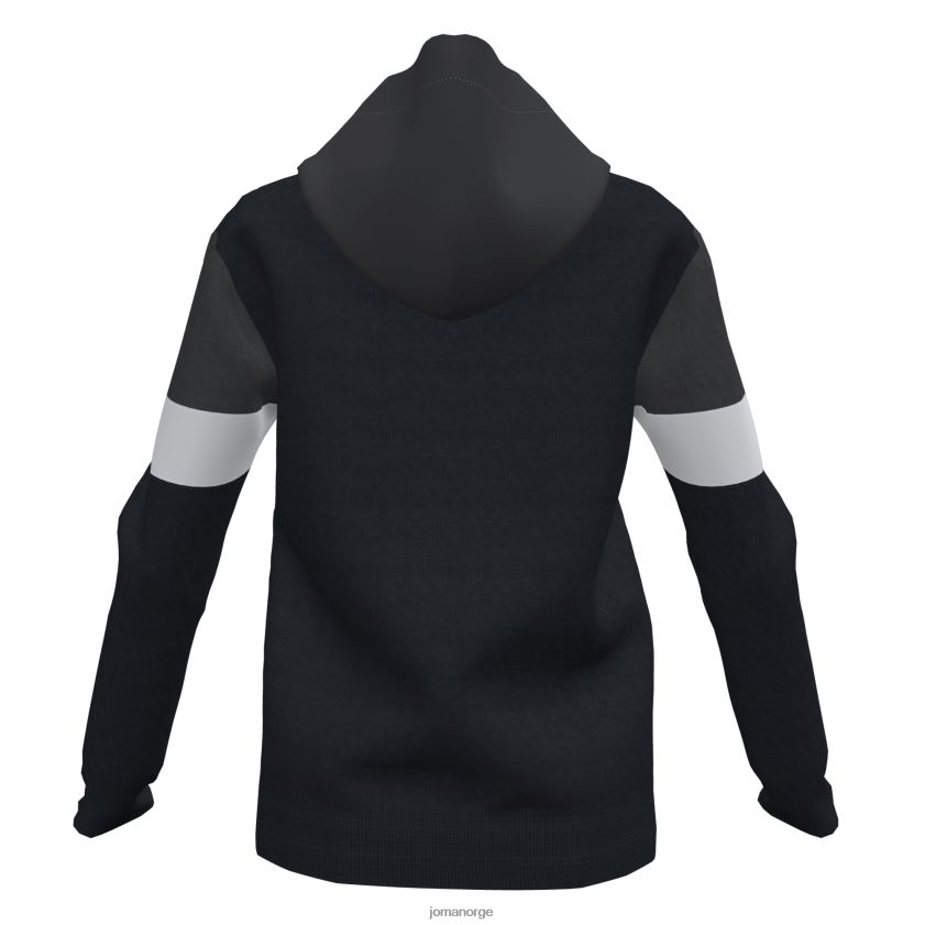 nei Joma hettegenser crew iv svart mørk grå hvit FBD0T01621 kvinner
