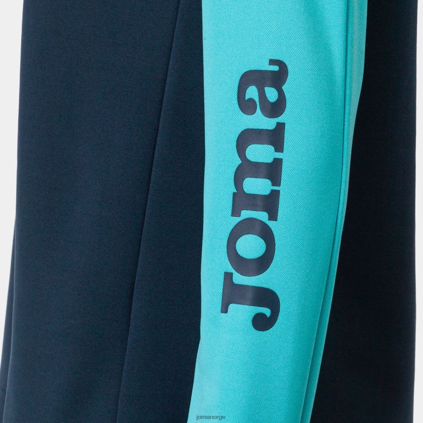 nei Joma økomesterskap i sweatshirt marineblå fluorescerende turkis FBD0T03617 kvinner