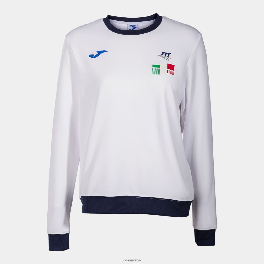 nei Joma sweatshirt italiensk tennisforbund hvit FBD0T02434 kvinner