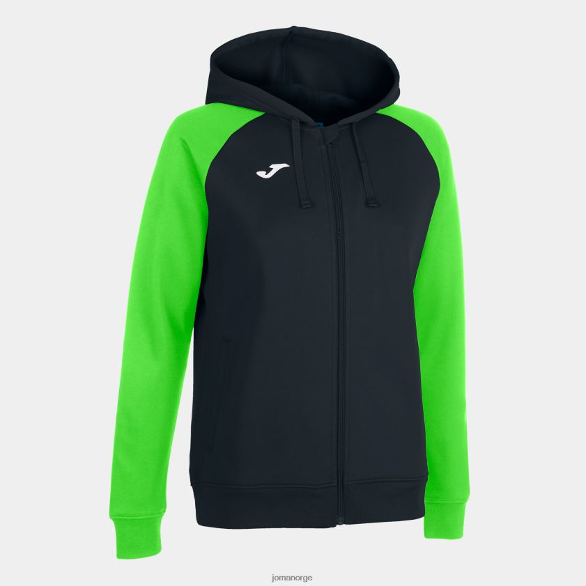 nei Joma hettejakke akademi iv svart fluorescerende grønn FBD0T02467 kvinner