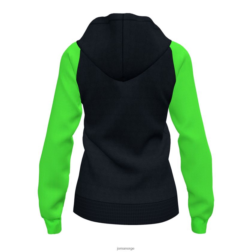 nei Joma hettejakke akademi iv svart fluorescerende grønn FBD0T02467 kvinner