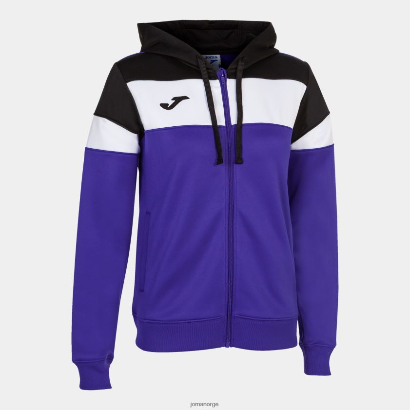 nei Joma hettejakke crew iv lilla svart hvit FBD0T01932 kvinner