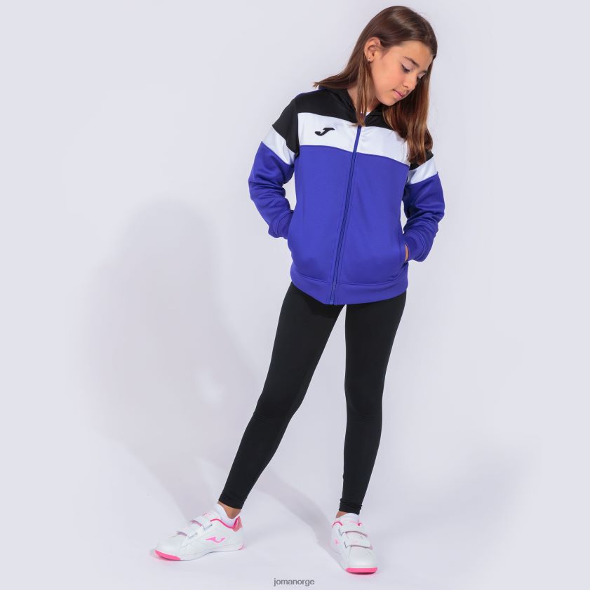 nei Joma hettejakke crew iv lilla svart hvit FBD0T01932 kvinner