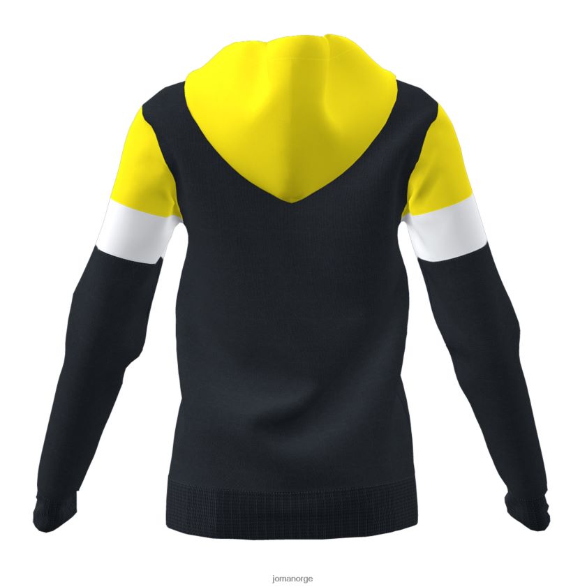 nei Joma hettejakke crew iv svart gul hvit FBD0T03844 kvinner