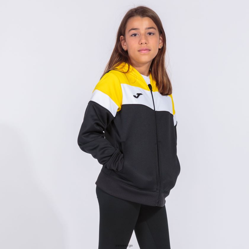 nei Joma hettejakke crew iv svart gul hvit FBD0T03844 kvinner