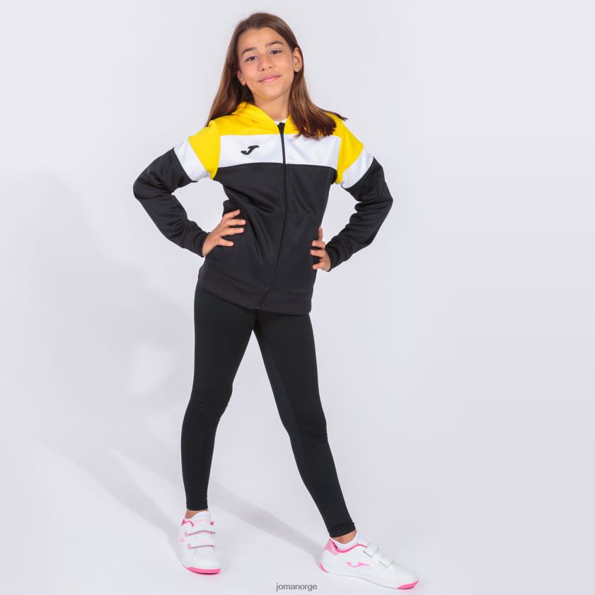 nei Joma hettejakke crew iv svart gul hvit FBD0T03844 kvinner