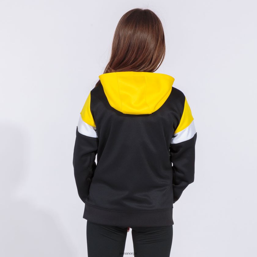 nei Joma hettejakke crew iv svart gul hvit FBD0T03844 kvinner