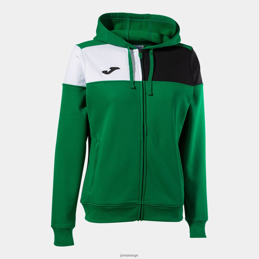 nei Joma hettejakke crew v grønn svart hvit FBD0T02267 kvinner