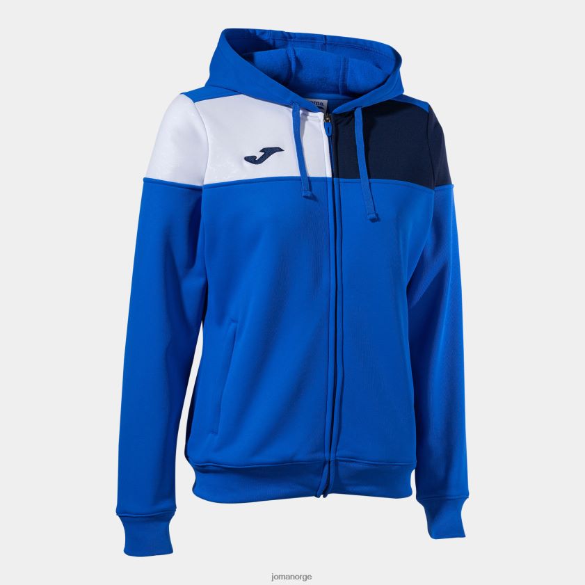 nei Joma hettejakke crew v kongeblå marineblå hvit FBD0T02136 kvinner