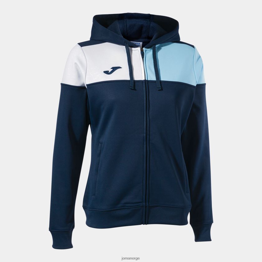 nei Joma hettejakke crew v marineblå himmelblå hvit FBD0T04064 kvinner