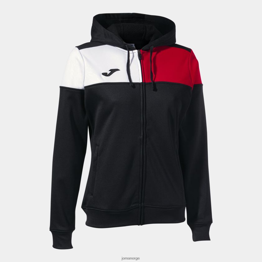 nei Joma hettejakke crew v svart rød hvit FBD0T02413 kvinner