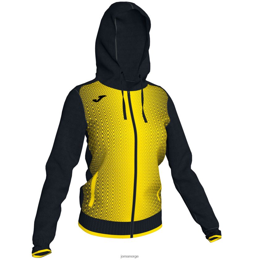 nei Joma hettejakke supernova svart gul FBD0T02518 kvinner