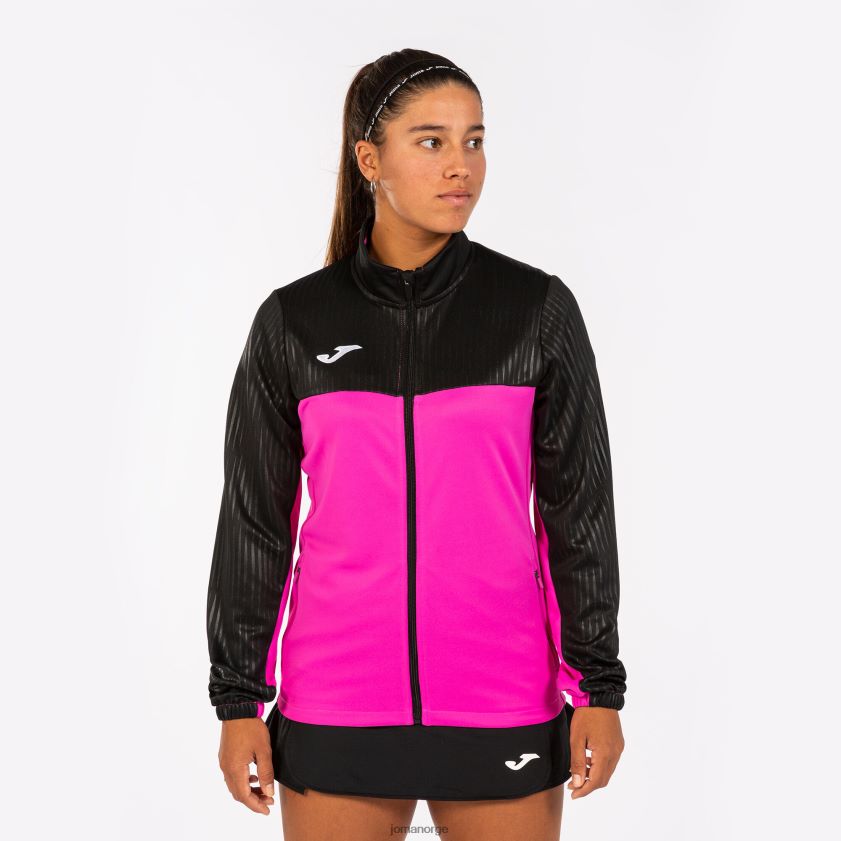 nei Joma jakke montreal fluorescerende rosa svart FBD0T03999 kvinner