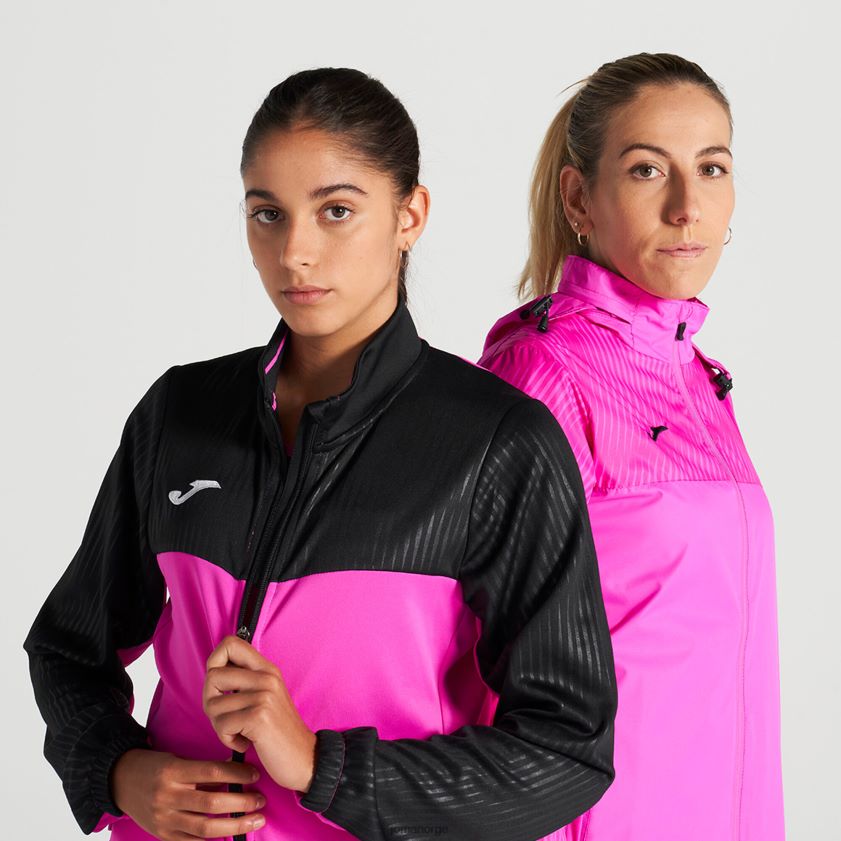 nei Joma jakke montreal fluorescerende rosa svart FBD0T03999 kvinner