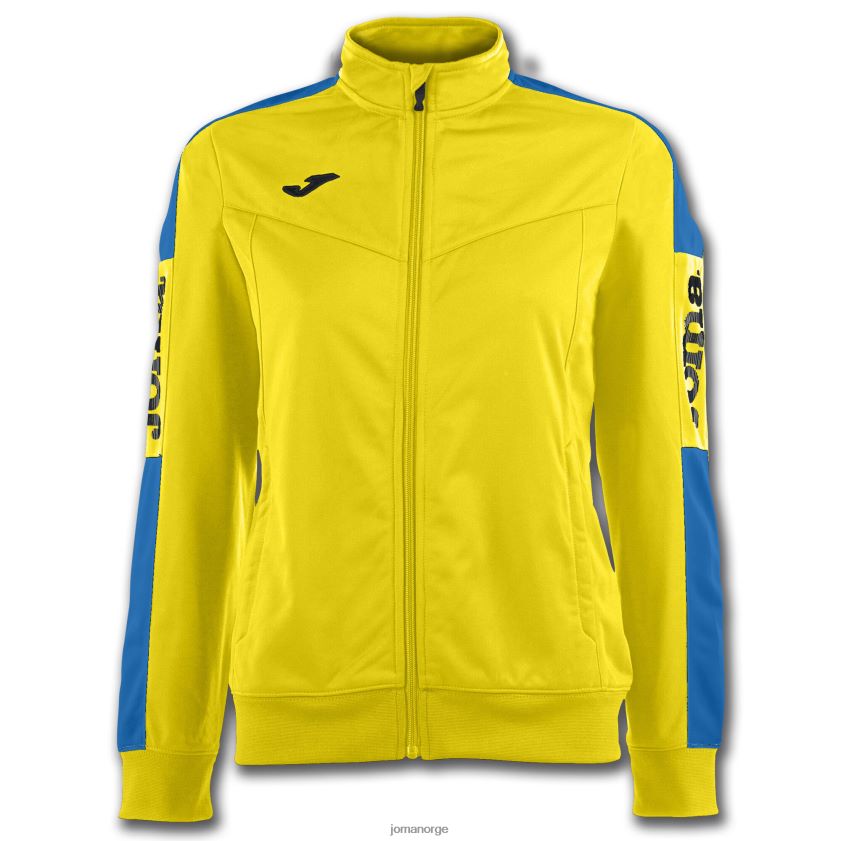 nei Joma jakkemesterskap iv gul kongeblå FBD0T02449 kvinner