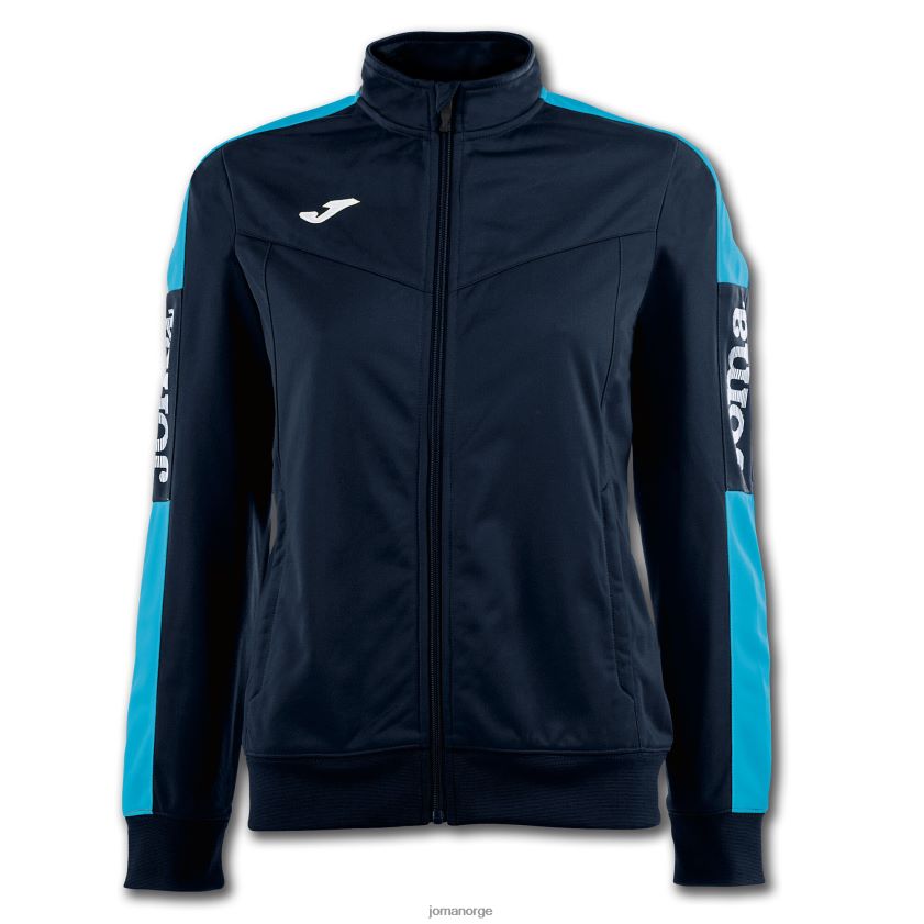 nei Joma jakkemesterskap iv marineblå fluorescerende turkis FBD0T03791 kvinner