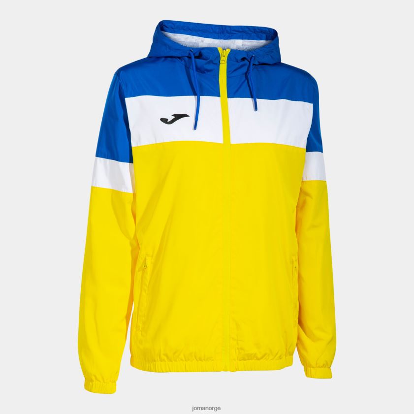 nei Joma regnjakke crew iv gul kongeblå FBD0T04073 kvinner