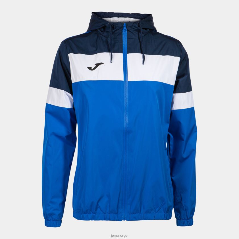 nei Joma regnjakke crew iv kongeblå marineblå hvit FBD0T02311 kvinner