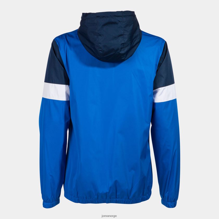 nei Joma regnjakke crew iv kongeblå marineblå hvit FBD0T02311 kvinner