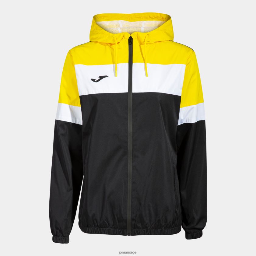 nei Joma regnjakke crew iv svart gul hvit FBD0T02310 kvinner