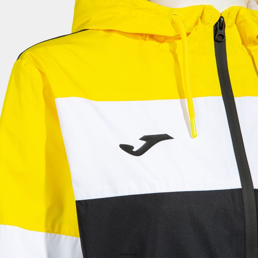 nei Joma regnjakke crew iv svart gul hvit FBD0T02310 kvinner