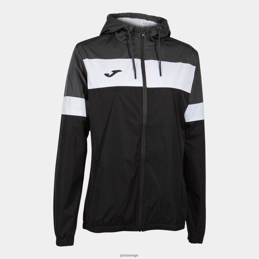 nei Joma regnjakke crew iv svart mørk grå hvit FBD0T03755 kvinner