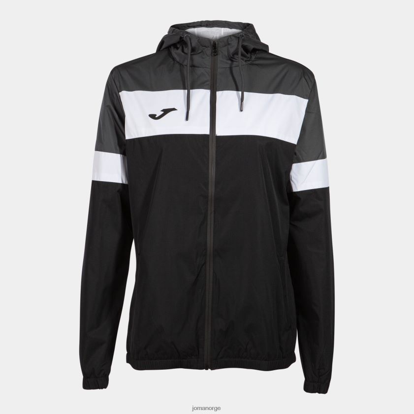 nei Joma regnjakke crew iv svart mørk grå hvit FBD0T03755 kvinner