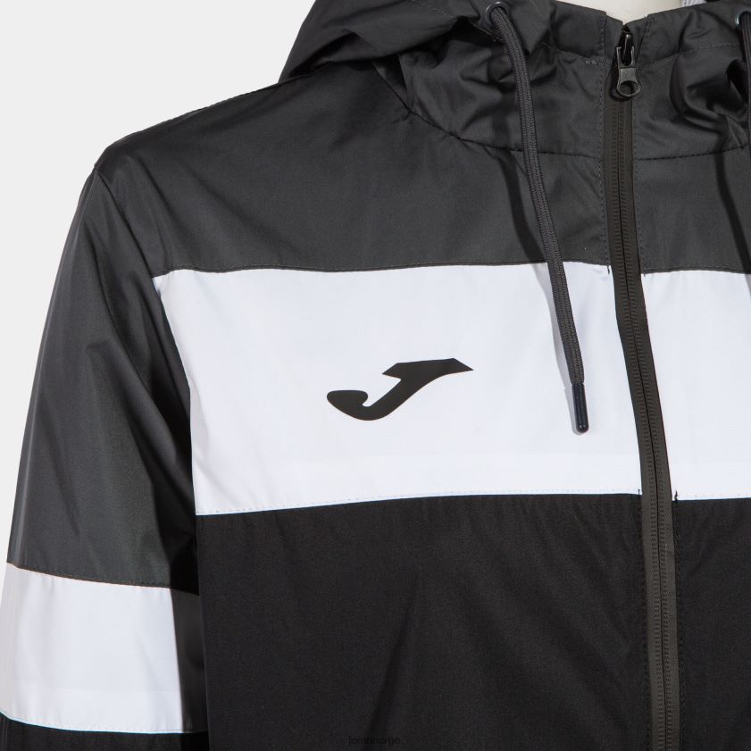 nei Joma regnjakke crew iv svart mørk grå hvit FBD0T03755 kvinner