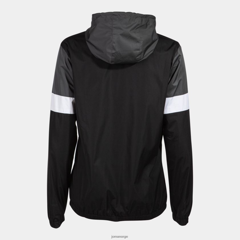 nei Joma regnjakke crew iv svart mørk grå hvit FBD0T03755 kvinner