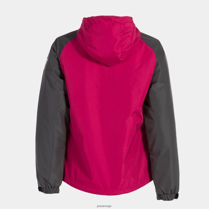 nei Joma regnjakke explorer fuchsia mørkegrå FBD0T03720 kvinner