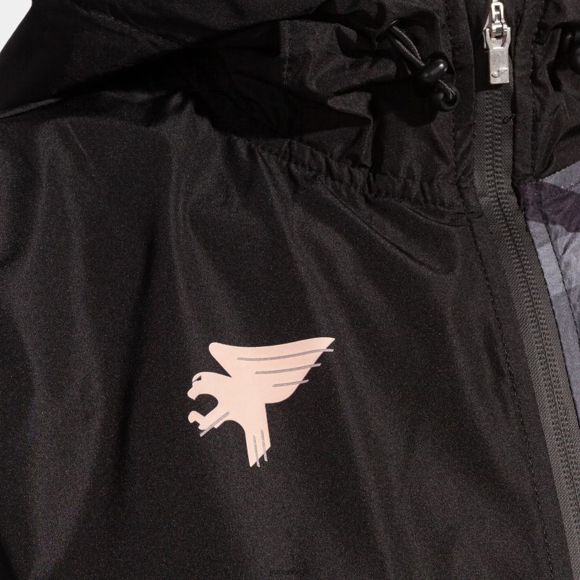 nei Joma regnjakke explorer svart mørkegrå FBD0T01735 kvinner