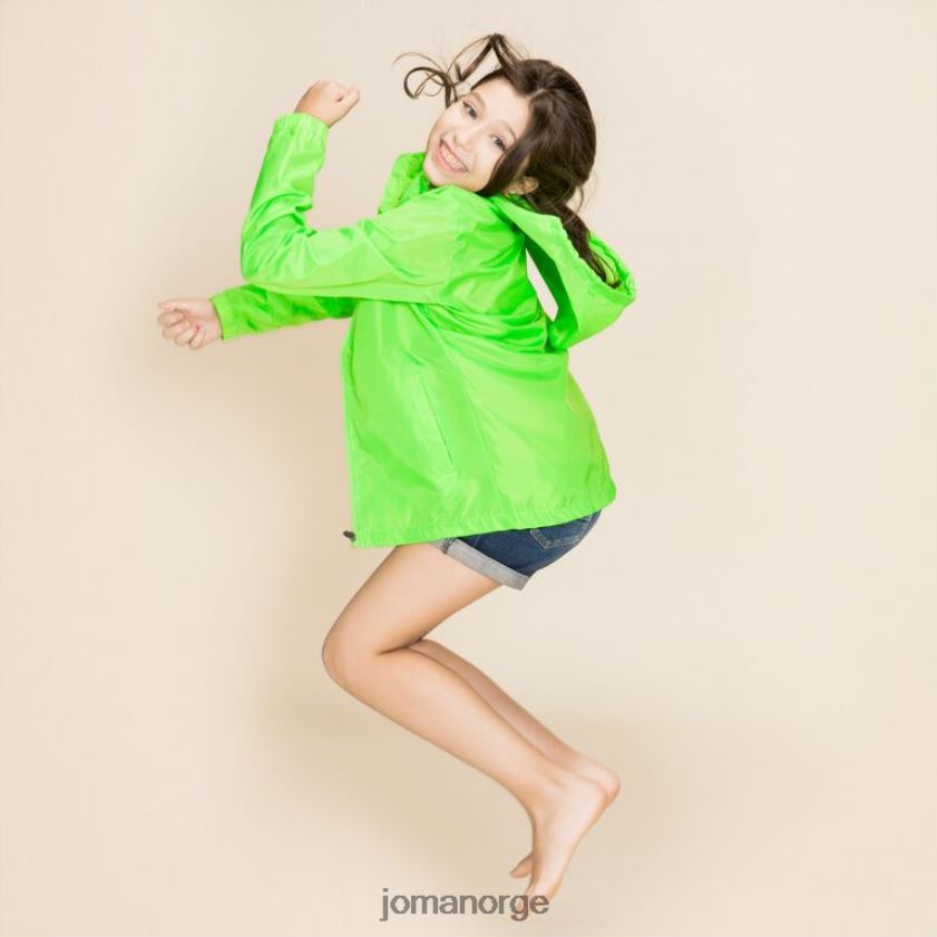 nei Joma regnjakke galia fluorescerende grønn FBD0T02189 kvinner