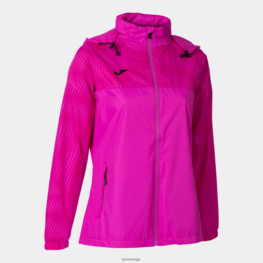 nei Joma regnjakke montreal fluorescerende rosa FBD0T02295 kvinner