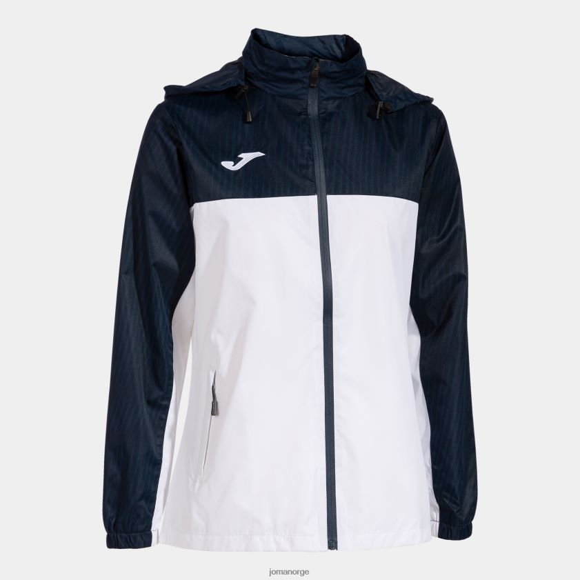 nei Joma regnjakke montreal hvit marineblå FBD0T03939 kvinner