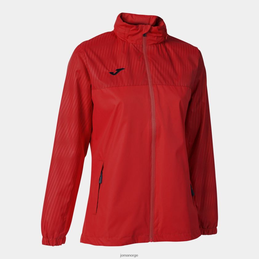 nei Joma regnjakke montreal rød FBD0T02015 kvinner