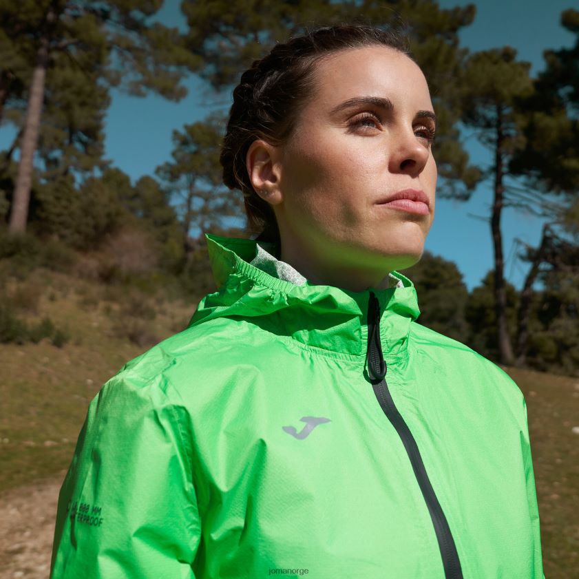 nei Joma regnjakke r-sti natur fluorescerende grønn FBD0T01914 kvinner