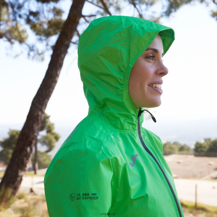 nei Joma regnjakke r-sti natur fluorescerende grønn FBD0T01914 kvinner