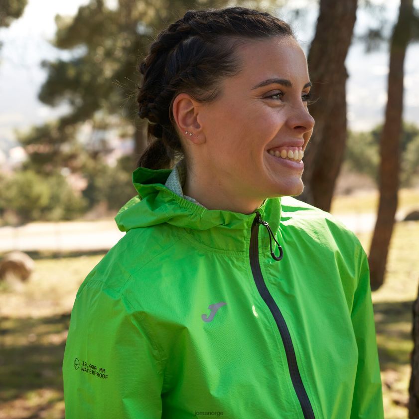 nei Joma regnjakke r-sti natur fluorescerende grønn FBD0T01914 kvinner