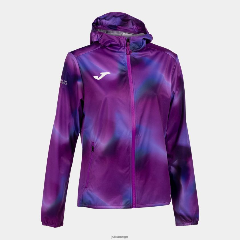 nei Joma regnjakke r-sti natur lilla FBD0T02539 kvinner