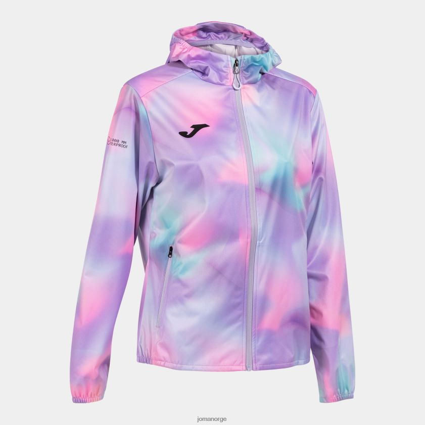 nei Joma regnjakke r-sti natur rosa FBD0T02543 kvinner