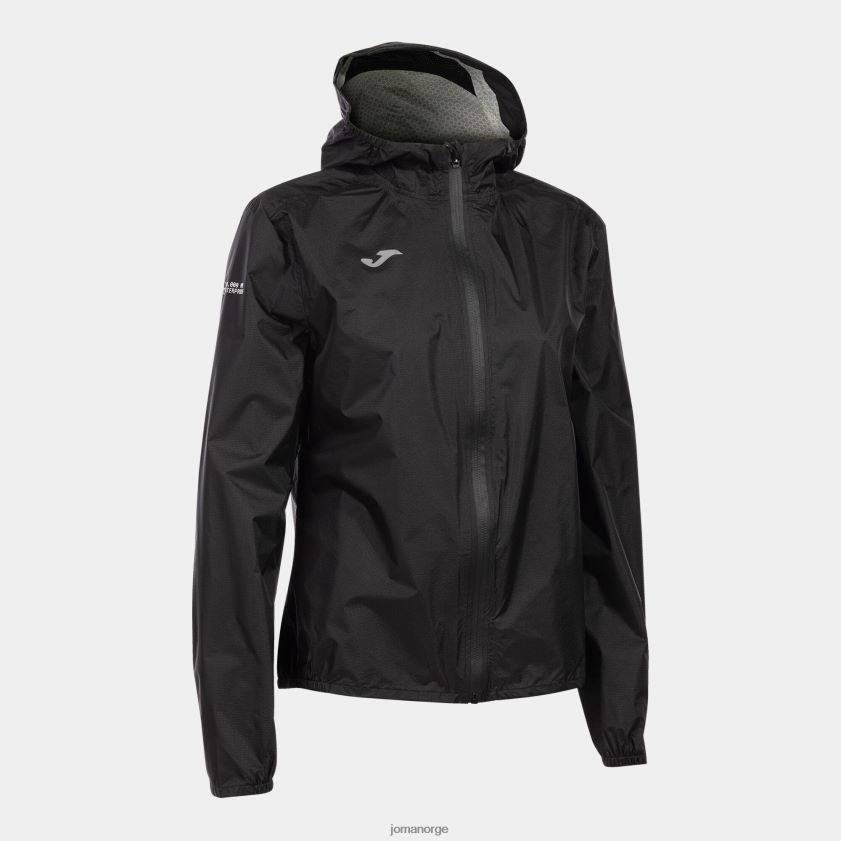 nei Joma regnjakke r-sti natur svart FBD0T04062 kvinner