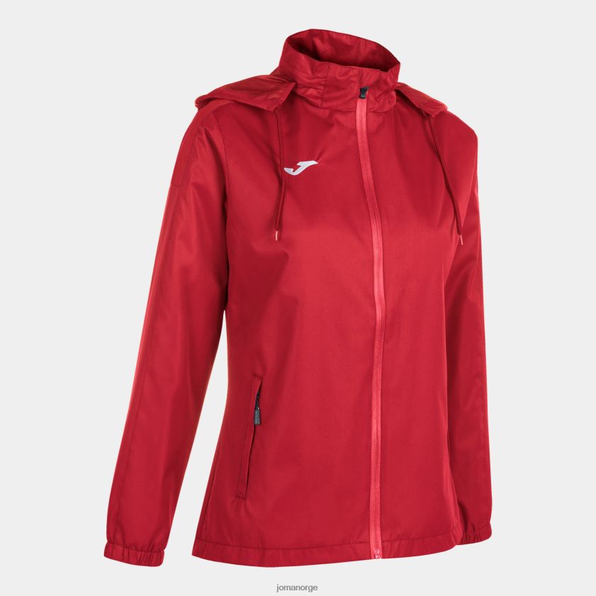 nei Joma regnjakke trivor rød FBD0T04007 kvinner