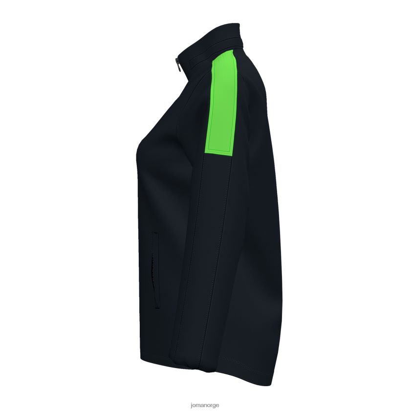 nei Joma regnjakke trivor svart fluorescerende grønn FBD0T01884 kvinner