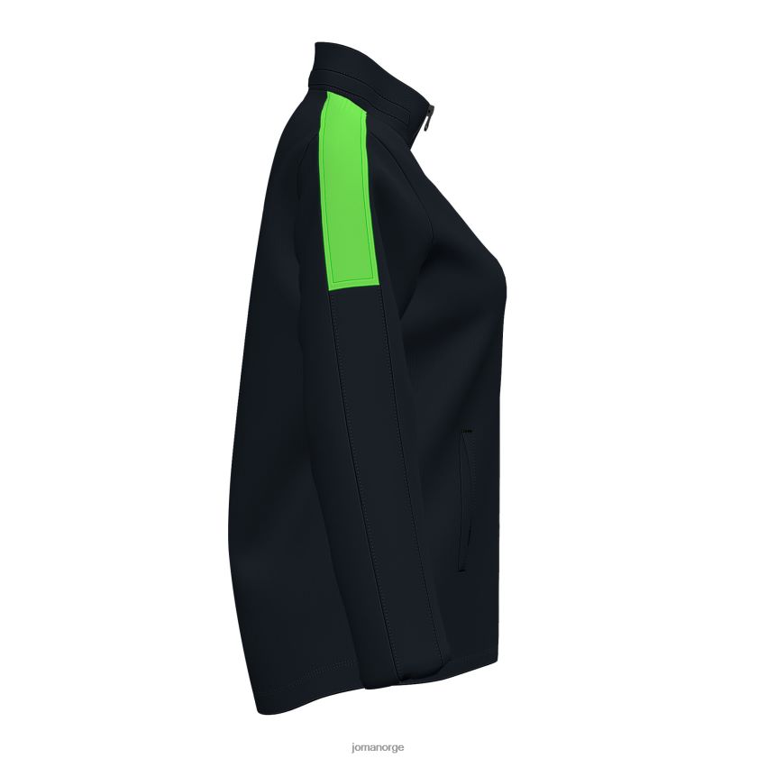 nei Joma regnjakke trivor svart fluorescerende grønn FBD0T01884 kvinner