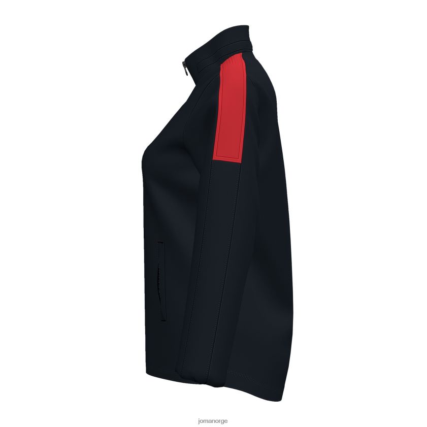 nei Joma regnjakke trivor svart, rød FBD0T03891 kvinner