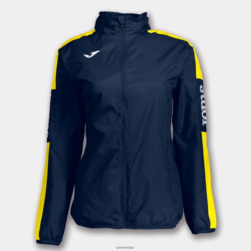 nei Joma regnjakkemesterskap iv marineblå gul FBD0T01799 kvinner