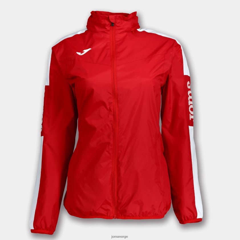nei Joma regnjakkemesterskap iv rød Hvit FBD0T03757 kvinner