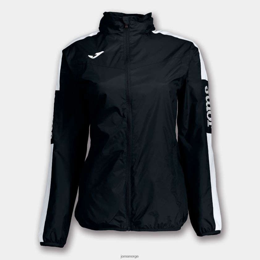 nei Joma regnjakkemesterskap iv svart hvit FBD0T03987 kvinner