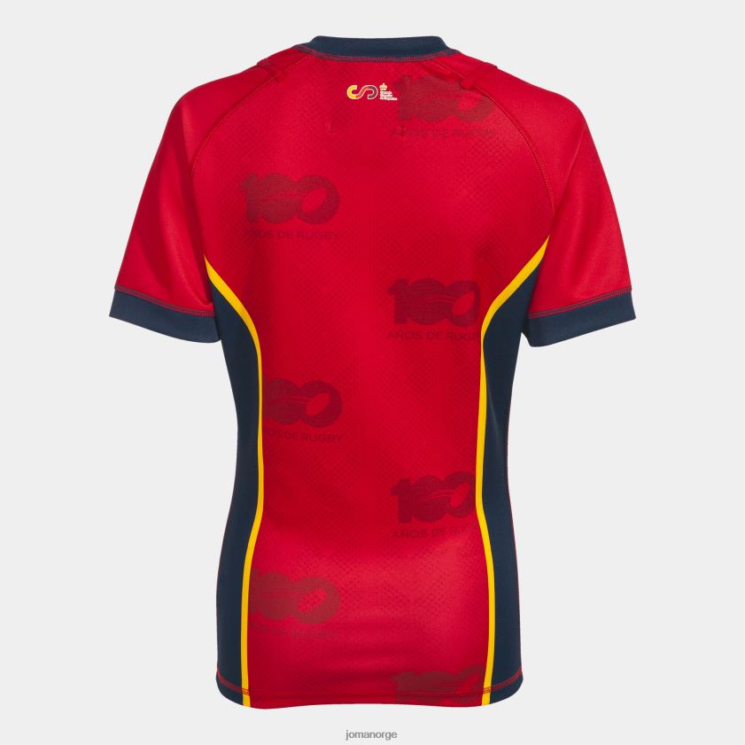 nei Joma skjorte kortermet 1. uniform spansk rugbyforbund rød FBD0T03915 kvinner